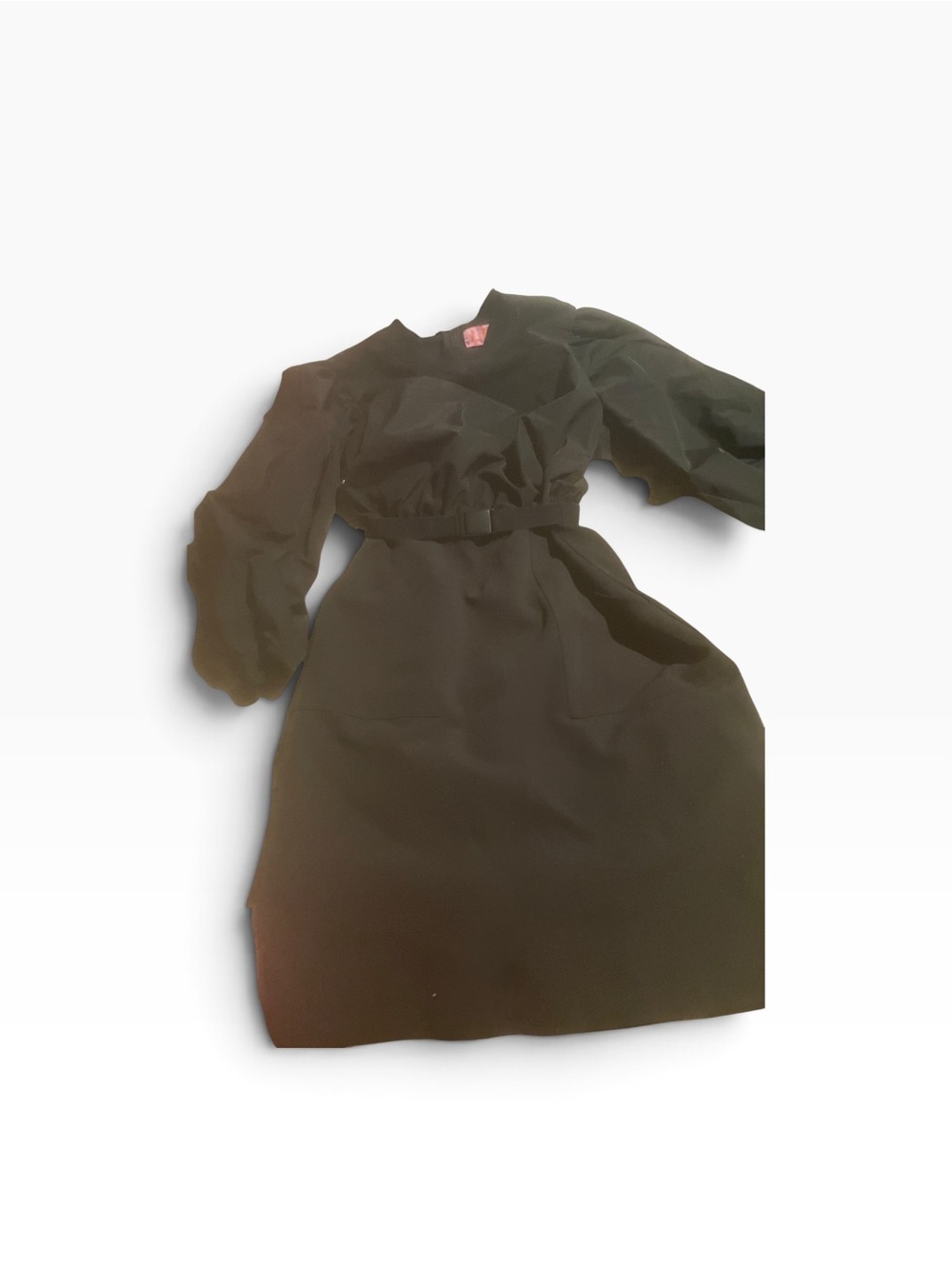 LTD belted Classic Black Long-Sleeve Women's Dress excellent size 4